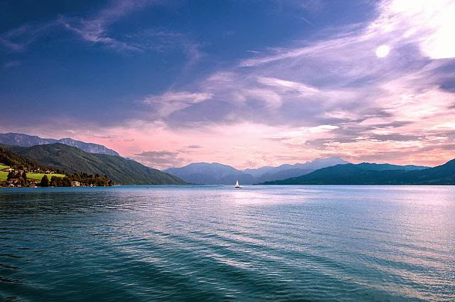 Beautiful Lake Attersee, Austria