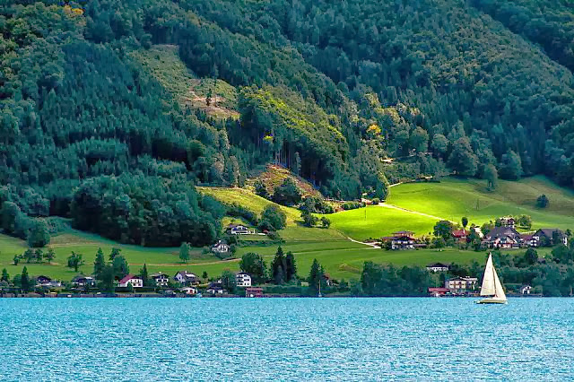 Beautiful Lake Attersee, Austria