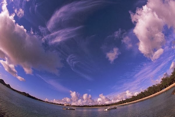 The coast of Okinawa, Japan