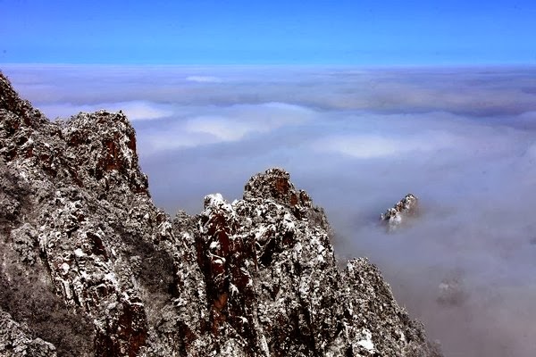 Huangshan Mountain after snowfall