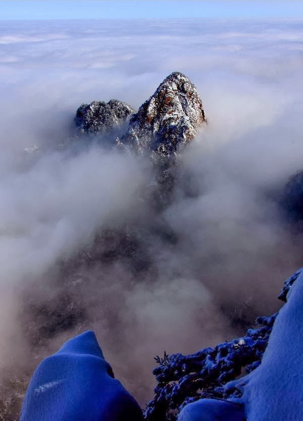 Huangshan Mountain after snowfall