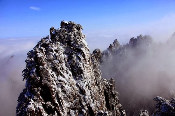 Huangshan Mountain after snowfall