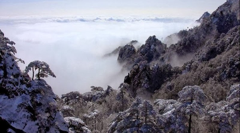 Huangshan Mountain after snowfall