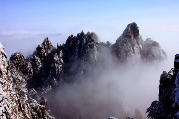 Huangshan Mountain after snowfall