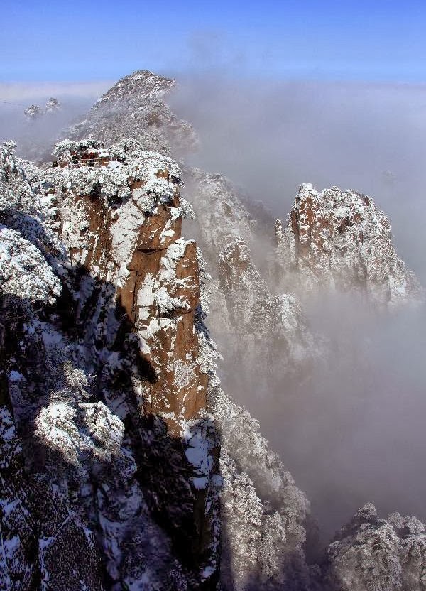 Huangshan Mountain after snowfall