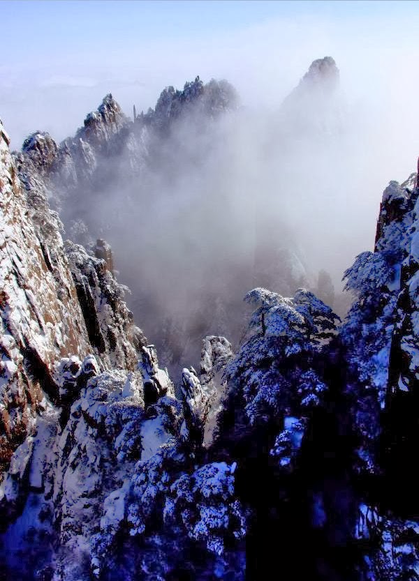 Huangshan Mountain after snowfall