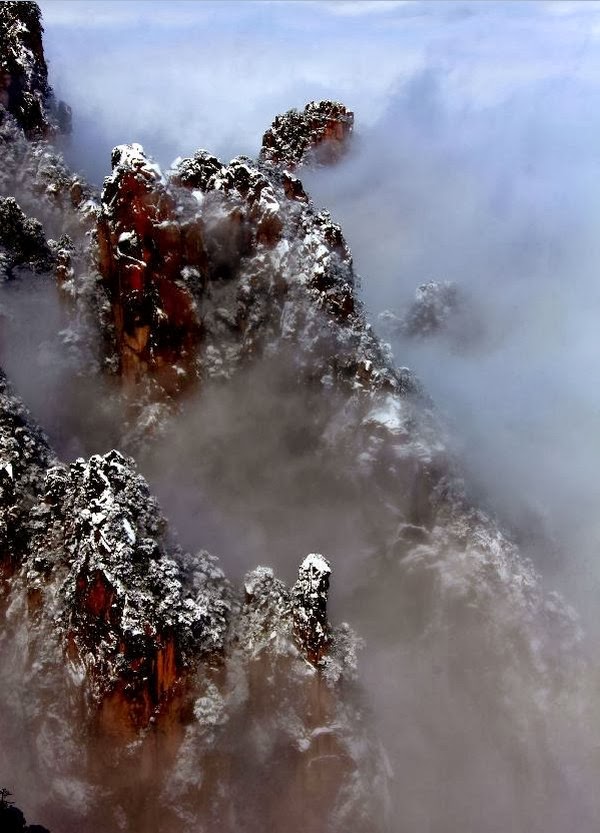 Huangshan Mountain after snowfall